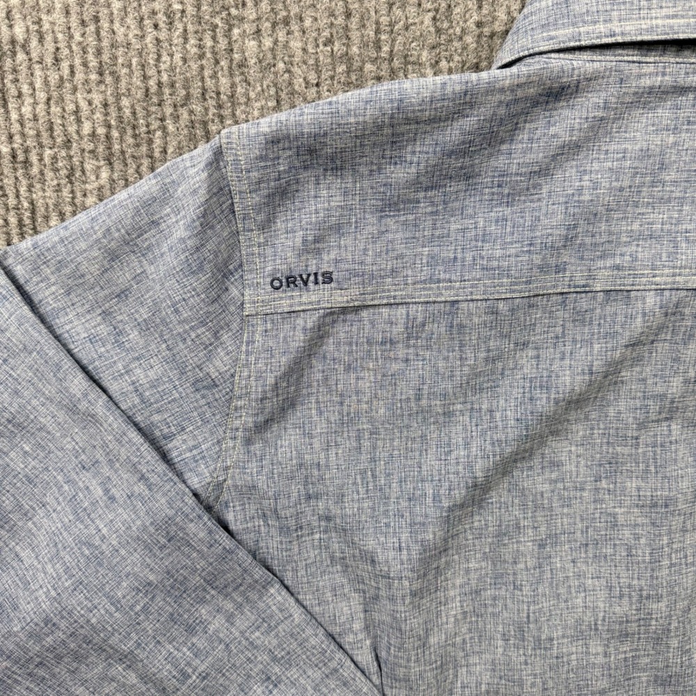 Orvis Women XL Blue Outdoor Performance Long Sleeve Button Down Shirt NWT - Picture 9 of 10